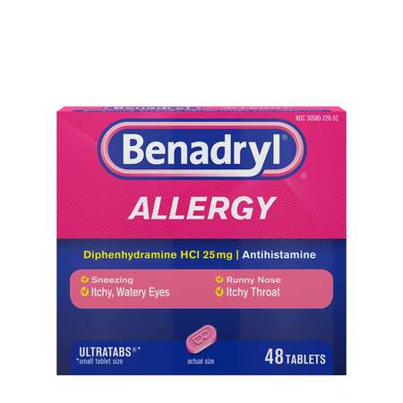 BENADRYL Allergy Ultra Tablets 48 Count, PK24 5317136
